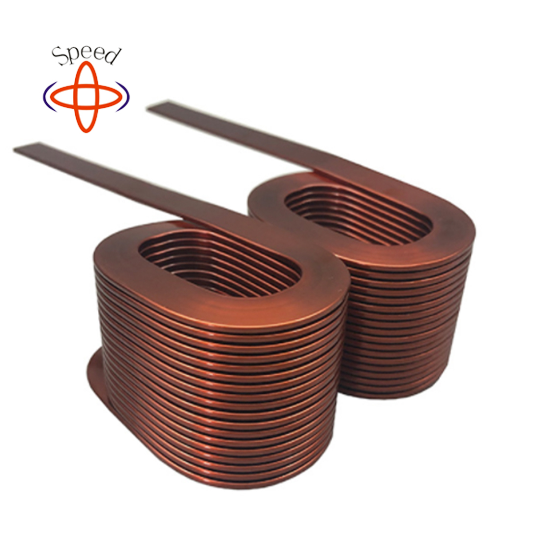 Flat copper wire power supply inductor